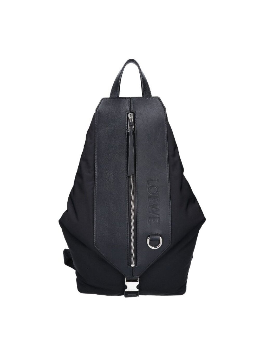 Loewe Nylon Leather Convertible Backpack Small